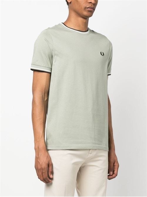 T shirt uomo in cotone FRED PERRY | M1588R89